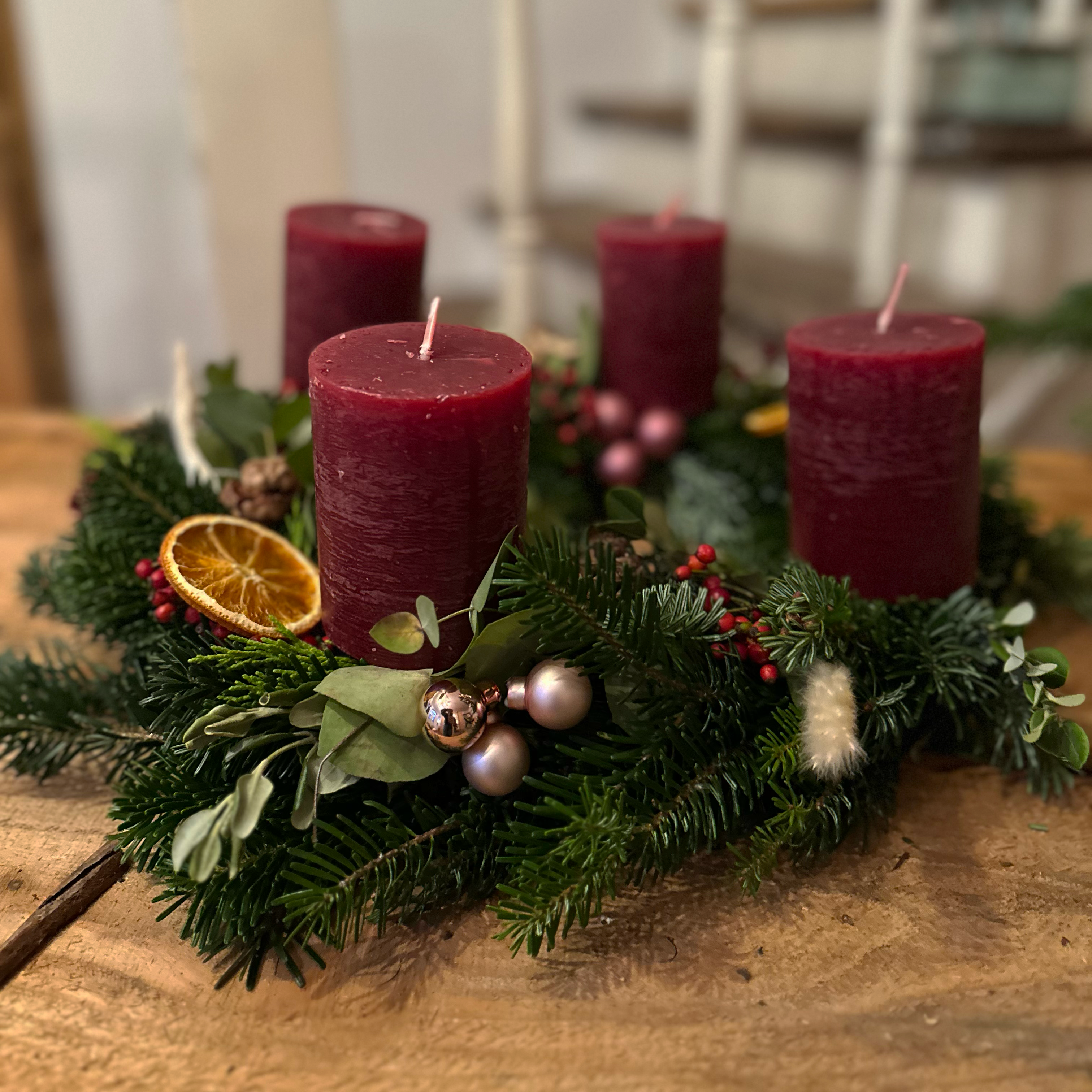 Weihnachtliche Kränze