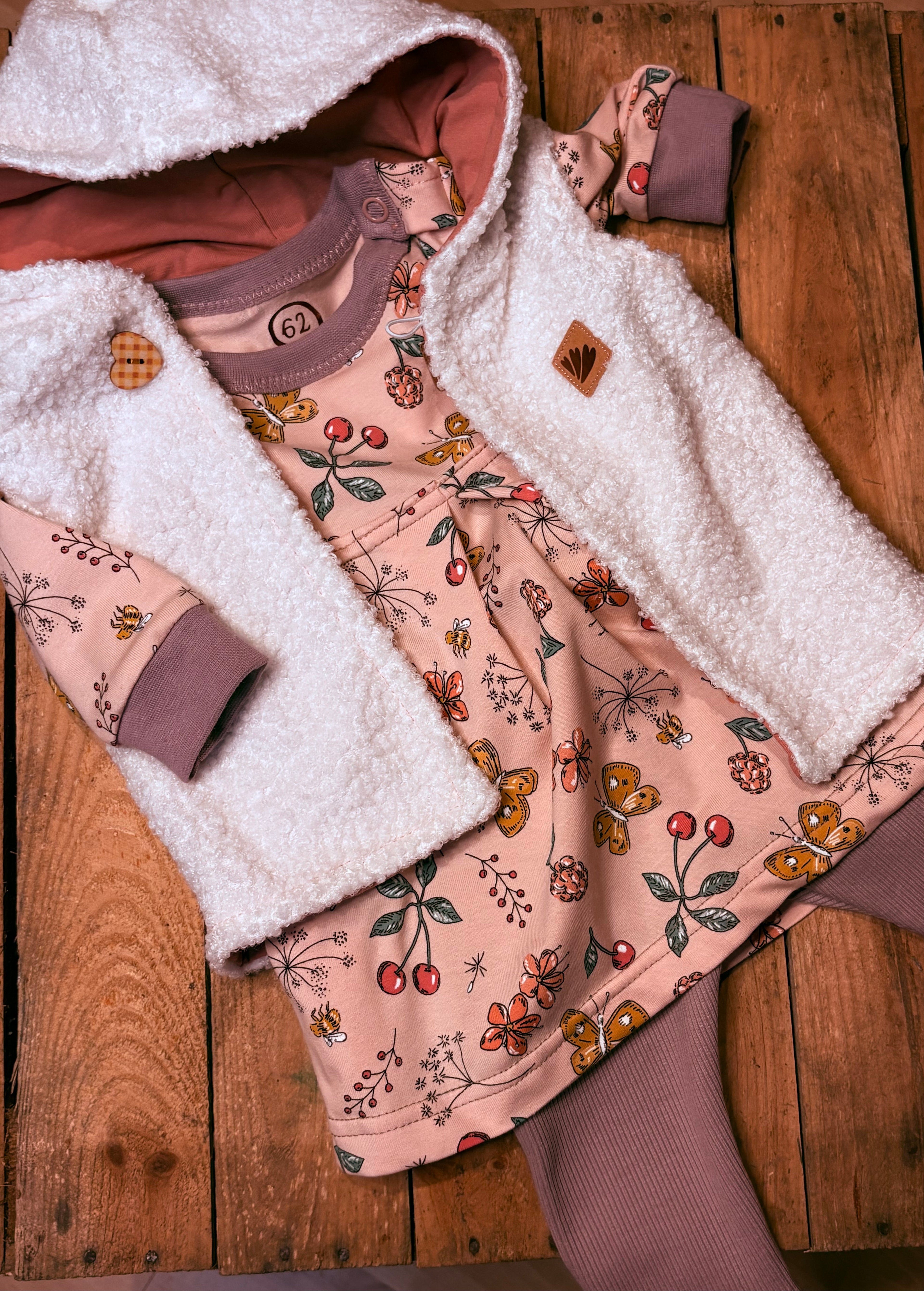 Weste mit Kleid & Leggings