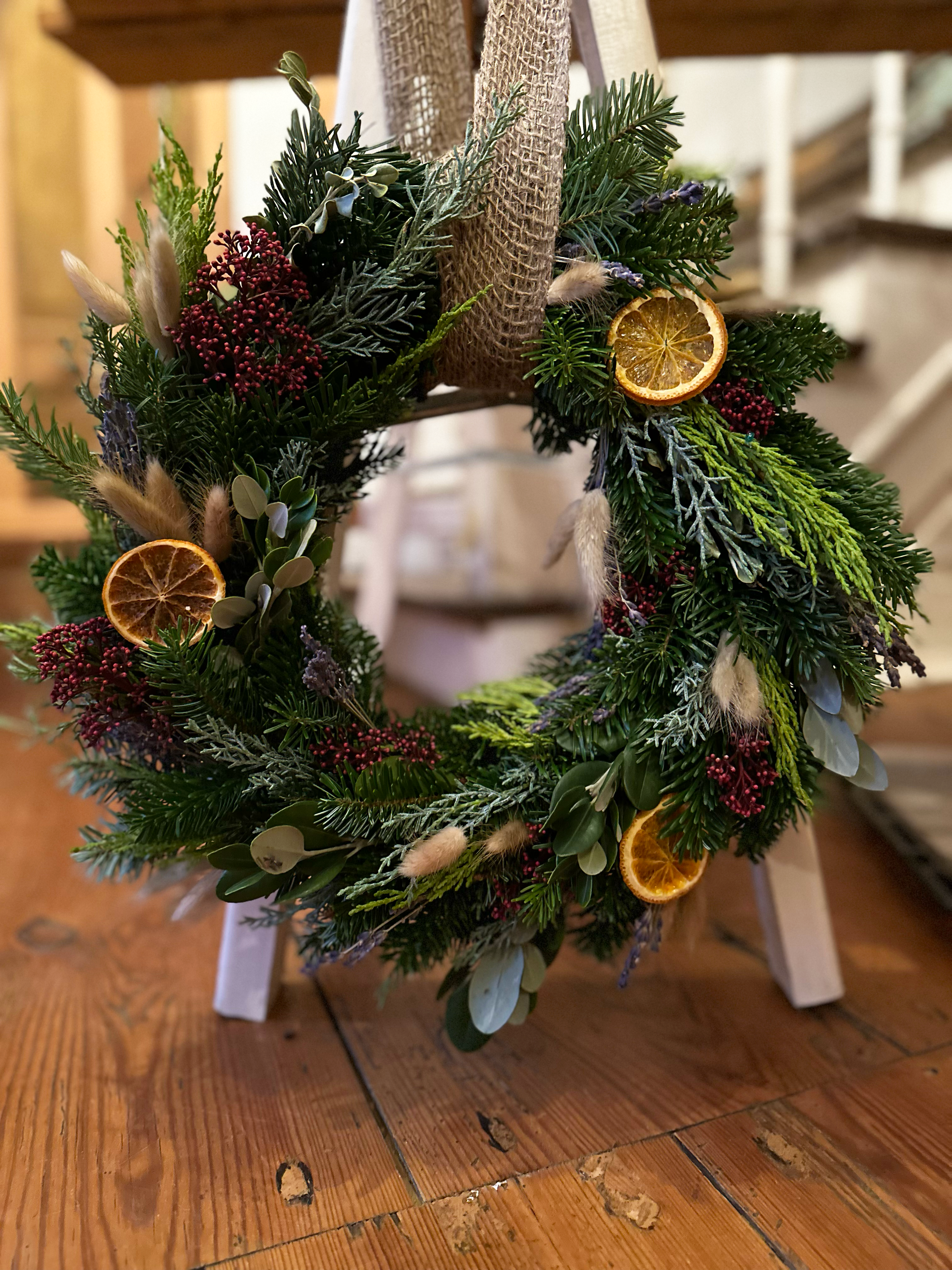 Weihnachtliche Kränze