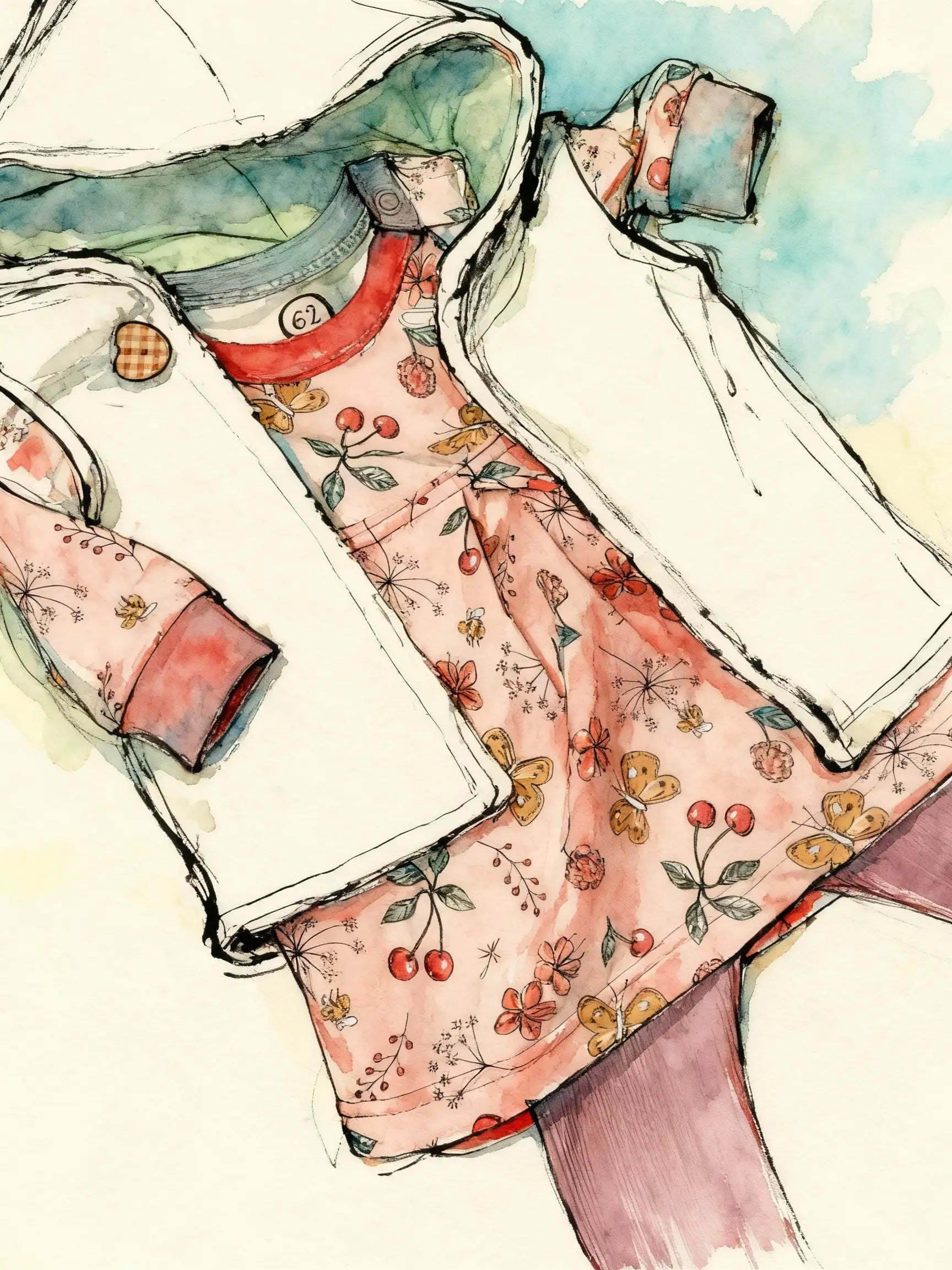 Weste mit Kleid & Leggings