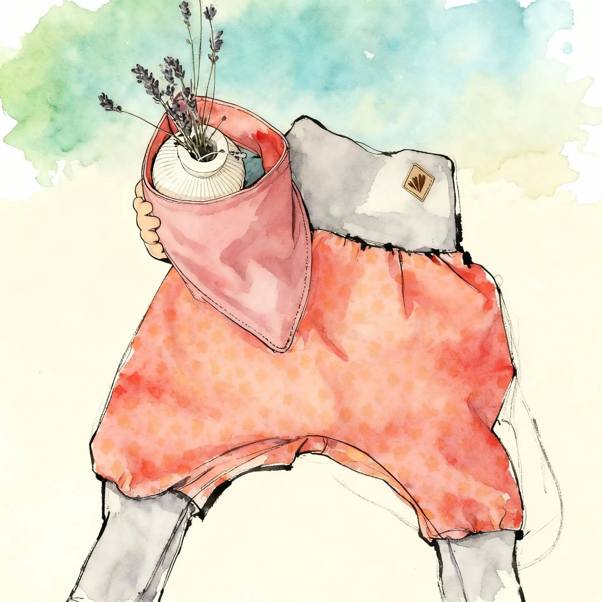 Erstlings Set mit Pumphose & Halstuch